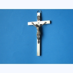 Krzyż metalowy mosiądz 11 cm R
